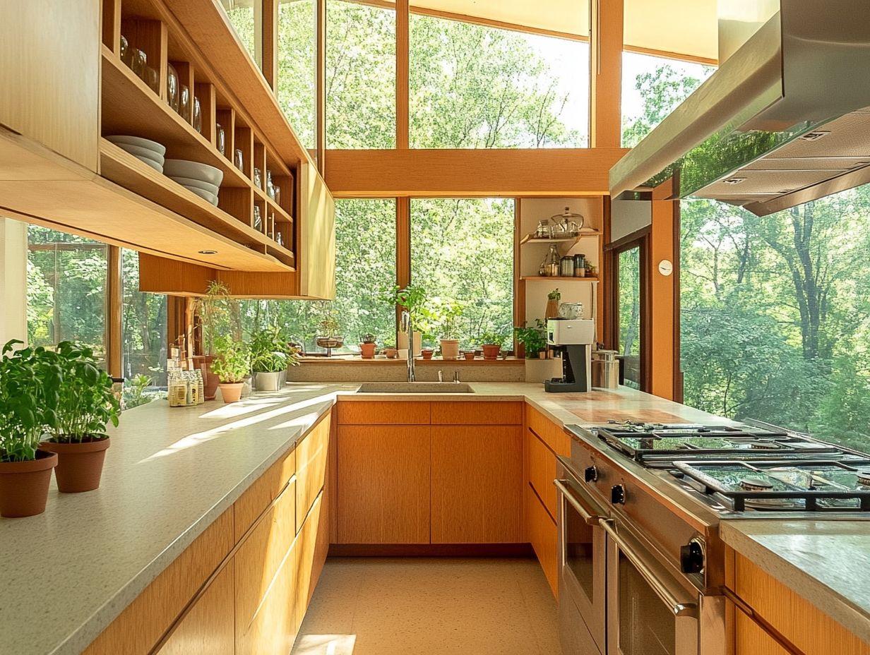 Visual guide to key factors for sustainable kitchen materials