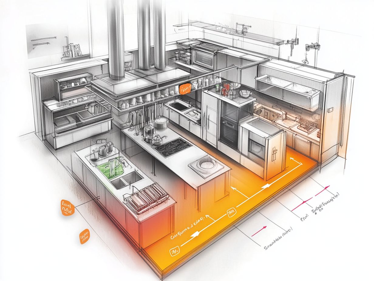 Illustration of Effective Kitchen Zones