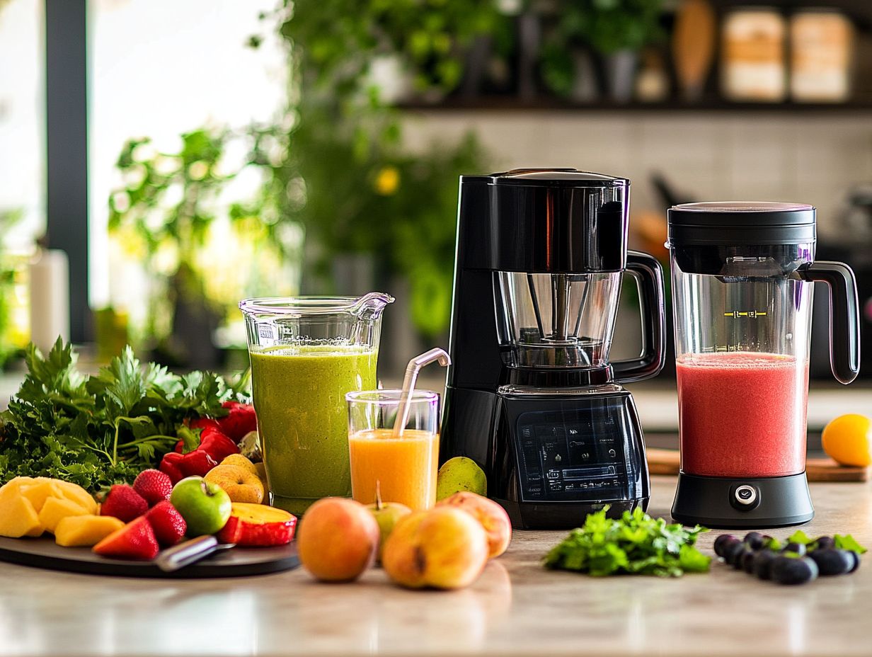 Variety of Personal Blenders for Healthy Smoothies and Juices