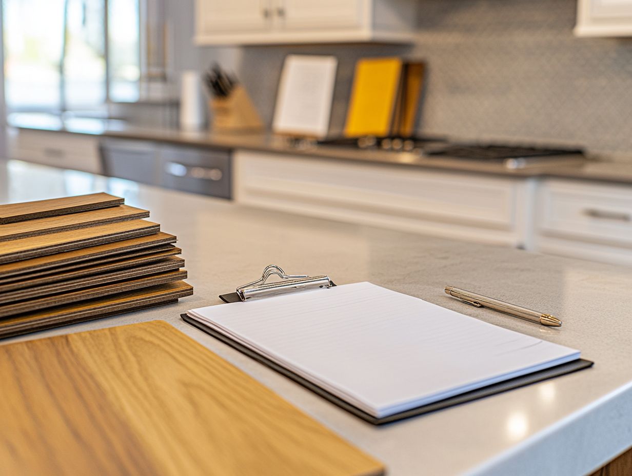 A beautiful kitchen remodel featuring new cabinets